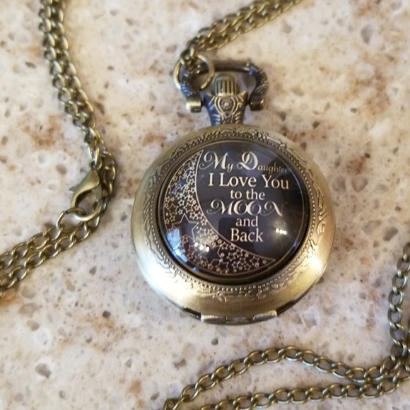 My Daughter I Love You necklace/pocket watch - Picture 4 of 4